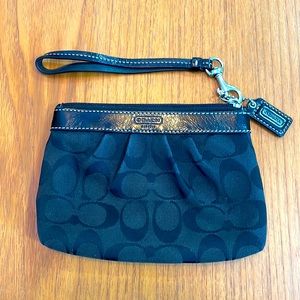 Beautiful black Coach wristlet